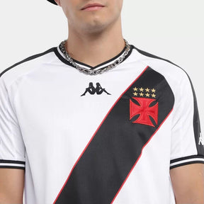 Camisa Vasco II 24/25 s/n° Torcedor Kappa Masculina - Branco+Preto