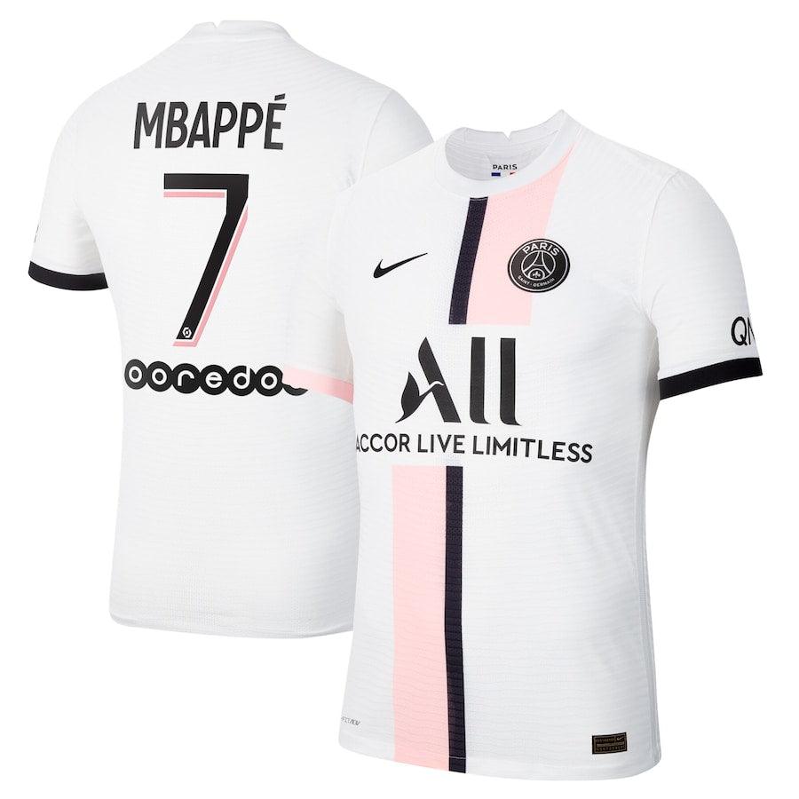 Camisa PSG II - Mbappé - 21/22 Branca - Masculina - Outlet Esportes